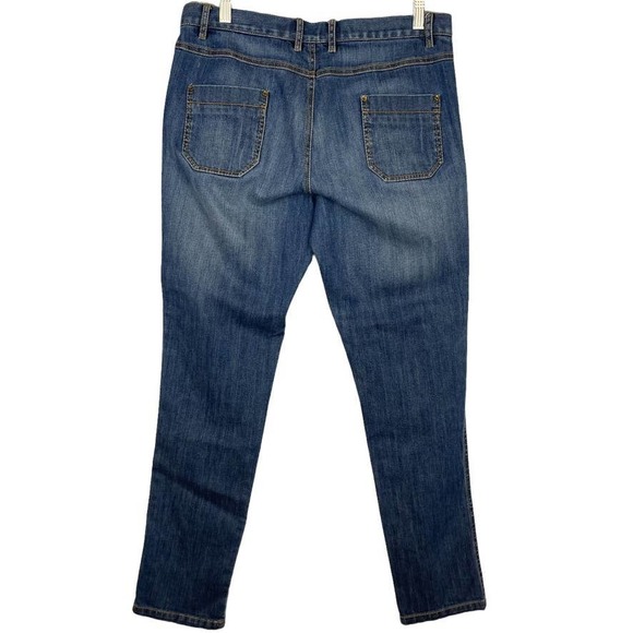 Michele Negri Firenze Oslo Slightly Washed Indigo Jeans size 10 - Picture 5 of 6